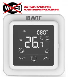 Программируемый терморегулятор с сенсорным дисплеем SMART HEAT WHITE
