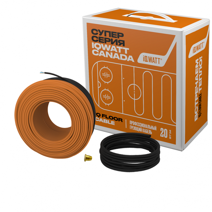 Греющий кабель IQ FLOOR CABLE 20 Вт/м - 10 м