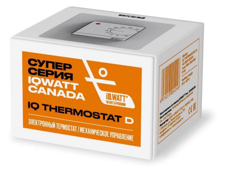 Электронный терморегулятор механическое управление IQ THERMOSTAT D white
