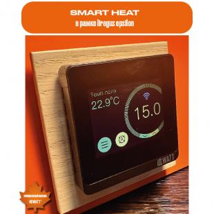 Программируемый терморегулятор с цветным сенсорным TFT дисплеем SMART HEAT Wi-Fi WHITE и голосовым управлением Алиса
