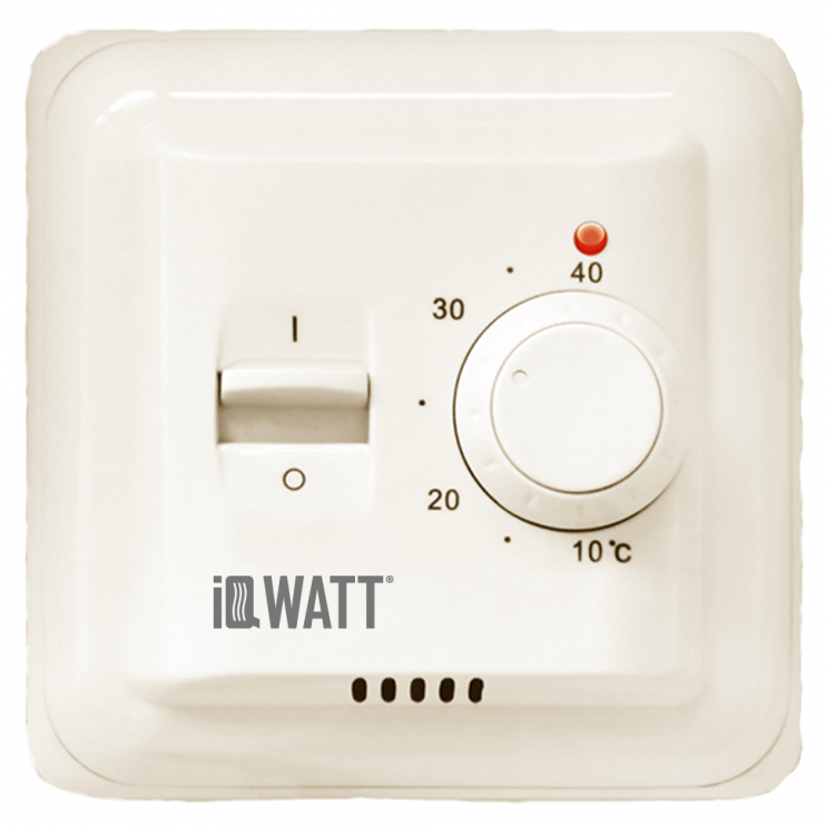 Терморегулятор с ручным управлением IQ THERMOSTAT M (ivory)
