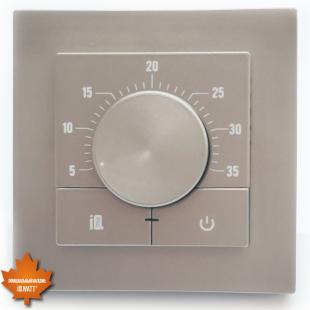 Электронный терморегулятор механическое управление IQ THERMOSTAT Dm шампань
