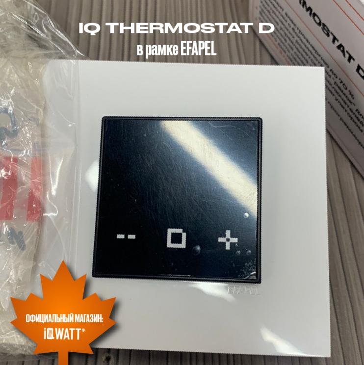 Электронный программируемый термостат IQ THERMOSTAT D black WI-FI