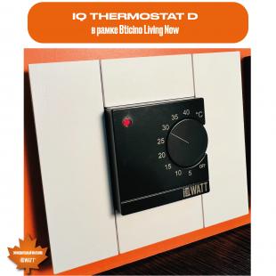 Электронный программируемый термостат IQ THERMOSTAT D black WI-FI