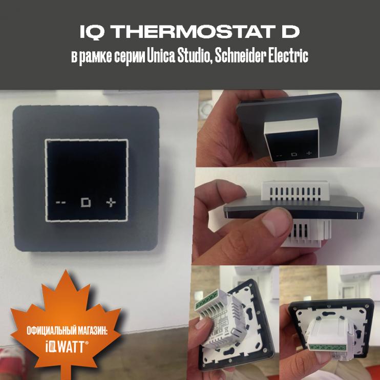 Электронный программируемый термостат IQ THERMOSTAT D black WI-FI