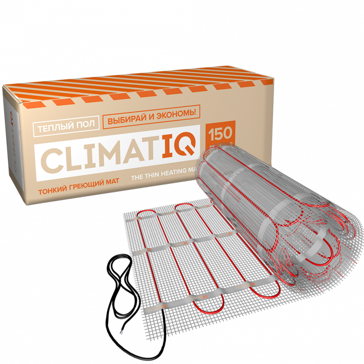 Тонкий самоклеящийся греющий мат CLIMATIQ MAT 6м²