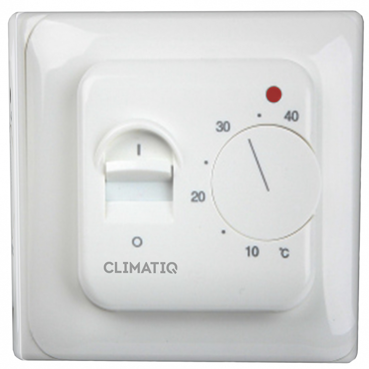 Терморегулятор с ручным управлением CLIMATIQ BT (white)